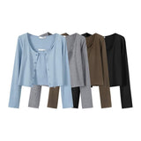 Slinged Vest Open-Shirt Two Sets Of Women 2025 Spring New Long-Sleeved Short-Sleeved Knitting Knitting Jersey Hottie Set