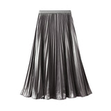 Fine Beads Of The Big Skirt Women In The Autumn Of 2025 New Temperamental Organ Folding Long Dress 8959