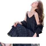 French First Love Milk Sweet Purple Sleeveless Vest Dress Women's Summer Gentle Style Chic Beautiful Dress Women's Dress