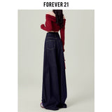 Vintage Deep Blue Broad-Legged Jeans Women's Spring And Summer Trend New High-Waisted Loose-Hanging Drag Pants