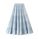 Gentle Wind Sweet Big Cake Skirt Dress Dress Dress Dress Dress Women Spring 2025 New Long Skirt Dress 9076