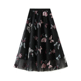 Heavy Industry Embroidered Butterfly Mesh Dress Women In Spring 2025 New High-Waist Long Fairy Dress 1813