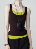 Two Sets Of Slings Waistcoat Women Wear Fashion Temperament Inside And Outside In The Summer Wearing A Sleeveless Top
