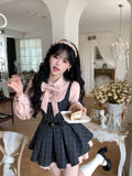 Fake Two College Style Small Dress Girl Spring And Autumn New Feeling Temperament Skinny Skirt
