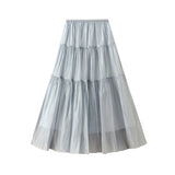 Gentle Wind High Waist Half-Dress Women's Long Dress 2025 Summer New Small Piece Cake Skirt 0552