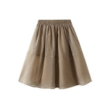 Screen Cloud Yarn Skirt Skirt Short Skirt Women Summer New Small A-Shaped Skirt Dress Skirt Skirt 0235