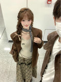 Three Sets Of Women's Autumn And Winter New Suit And Skin Jacket + Inside The Bottom Top + Thin Latter Half-Dress