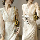 Large-Size Fat Mm French Retro Tea Dress Early Autumn Women's High-End Famous Temperament Floral Dress Design Sense