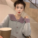 New Year's Christmas Red Sweater Women's Autumn 2026 New Doll-Neck Collidered Jacket Autumn And Winter