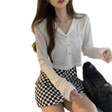 Grey Sunscreen Cardigan Women's Summer 2025 New Small Repair Hooded Jacket Long-Sleeved Short Top Bottom Shirt