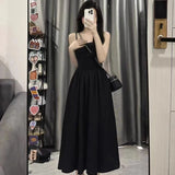 White Hanging Licks Women's Summer 2025 New Small Slim Tea-Sept French First Love Dress