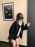 Vintage Velvet Jacket Women 2025 Autumn And Winter New Burst Loose Thin Collar Casual Jacket