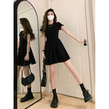 French Hepburn Black High-End Temperament Dress Women's Summer 2025 New Small Thin Short Skirt