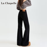 Black High-Waisted Micro-Horn Jeans Women Autumn And Winter 2025 Trend Of The New Non-Legged Horseshoe Horn Pants
