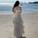 French High-End Rite Birthday Party Dress Dress Senior Sling With Holiday Style Dress Temperament