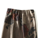 French Retro-Print Fishtail Half-Dress Woman Autumn High-Waisted Thinness Mid-Length Skirt 9836-1