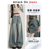 Vintage Wide-Legged Jeans Women 2025 Spring And Summer New Pear-Shaped Tall Tall Man Lengthd Loose Straight Trousers
