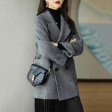 2025 Autumn And Winter New Hair, The Long Coat Female Fashion Style Loosely Show Thin And Yang Small Children's Clothing