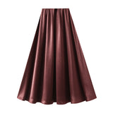 The New Spring And Autumn New A-Dress Skirt Mid-Dress Mid-Dress Mid-Dress Mid-Senior Skirt 9993-1