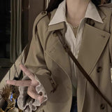 Windcoat Women's Spring And Autumn 2025 New British Wind This Year's Popular Long-Term Small Korean Casual Jacket