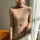 Wool Blended 2026 Autumn And Winter New Women's First-Line Ready-Up Pile High-Collar High-Collar To Keep Warm Knitted Bottom Sweater