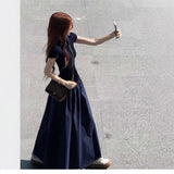 Youth Beautiful New College Style Polo Neck-Upwear Summer Beautiful Lazy Swing Long Dress