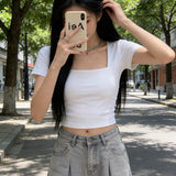 Short-Sleeved Women's Short Clothes Summer 2026 New Body-Clam Navel Pure Hot Girl T-Shirts