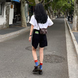 Five-Point Denim Shorts Hottie Summer 2026 New Thin Loose High-Waist Straight Legs In The Trousers Tide