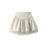 Lace Peng Peng Skirt Skirt Dress Girl Autumn Skirt Bow Dress Skirt Dress Ballet Style Dress 1390