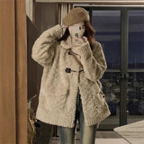 Little Xiangfeng Lamb Wool Cotton Women 2025 Winter New Korean Version Of The Cute Sweet Loose Plush Coat