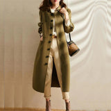 The New Temperament Of The Autumn And Winter 2025 Long Coat Women's Wool, The Thin Shirt Of The Women's Coat
