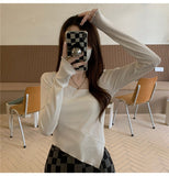 Shirt Women's Spring And Autumn Hottie New Body-Repair Blouse Tide In Girls T-Shirt Long Sleeves