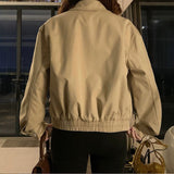 High-End Retro Collar Short Coat Women 2026 Autumn And Winter Loose Work Jacket Showing Thin Small Jacket Tide