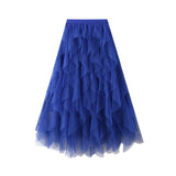 2025 Net Dress Cake Skirt Skirt Super Fairy Hanging Yarn Dress Princess Skirt Pink Sea Grass Skirt Autumn 030303