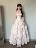 Peach Love French Holiday Gentle Wave Point To Collect Waist And Thin 2026 Summer Sweet Sling Dress