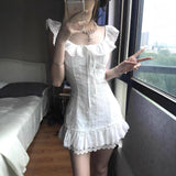 White French Suspension Dress Summer Girl 2026 New Small Short-Term Cash Skinny First Love Small White Skirt