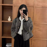 Small Scented Coat Female French Retro Spring And Autumn High-End Vintage Short Jacket Jacket Jacket Autumn And Winter