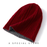 Cashmere Autumn And Winter New Women's Clothing Knitting Warm Fashion Thick Casual Flip Casual Casual Wear Hat