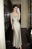 French-Style Fascence-Style Sling Dress Female Waist Fishtail High-End Banquet Engagement Temperament Dress Dress