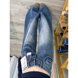 Vintage Non-Legged Micro-Lipped Leg Pants Women 2026 Large-Size Fat Mm High-Waisted Loose Thin Jeans