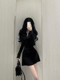 Pure Want To Collect Waist Folds Short Shirt Dress Women Autumn Sports Polo To Receive Waist Reduction Umbrella Skirt