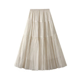 Gentle Wind High Waist Half-Dress Women's Long Dress 2025 Summer New Small Piece Cake Skirt 0552