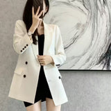 Chic Small Suit Jacket Female Korean Version Of Spring And Autumn 2025 New British Style Loose Leisure Lady Suit Top