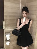 French Temperament Hepburn Wind Waist Skirt Thin Vest Sling Dress Women Summer Small A Skirt Skirt