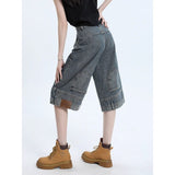 Vintage Seven-Point Jeans Women's Summer 2026 Trend New High-Rise Loose Thin Legs Pants