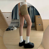 Kari Color Denim Shorts Woman 2025 New High-Rise Thin Skinny Babes Wearing A Word Hot Pants