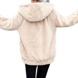 Lamb Hair Coat Female Lamb Velvet Plus Velvet Warm Jacket Short Hooded Grass Autumn And Winter 2025 New