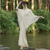 New Chinese-Style Cold-Infense Buddha-Like Zen Dress Women's New Relaxation Feeling National Style Temperament Improvement Hanfu Morning Robe