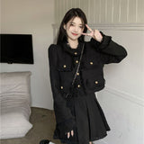 Small Fragrant Coat Women's Spring 2025 New Pure Desire Design Tidaught Short Loose Chic Long-Sleeved Top