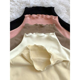 Winter White Wood Ear Half-High Collar In The Bottom Shirt Women 2026 Autumn And Winter New Leisure Blouse
